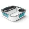 Lunch box original sans bpa Black and Blum Bleu océan