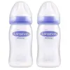 lansinoh 2 biberons natural wave pour lait maternel 240 ml