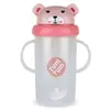 TUM TUM Tasse antifuite avec paille lestée Ours Rose (300 ml)