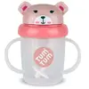 TUM TUM Tasse antifuite avec paille lestée Ourson Rose (200 ml)