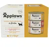 Lot mixte: boîtes Applaws 12 x 156 g pour chat - lot mixte au poulet