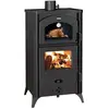 Poêle à bois avec four Prity FGR D   145 kW Noir Graphite Classe A+ Fo...