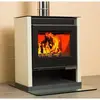 Poêle à bois V05 Rubin Lux   13 kW avec panneaux latéraux peints coule...