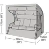Garland Schommel - bankhoes (220x125x170) - Polyester - - Brons