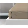 LOVELY HOME Drap Housse 100% coton 140x190x30 cm beige