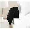 LOVELY HOME Lot de 2 Taies de Traversin 100% coton 85x185 cm noir