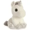 Aurora Peluche Licorne Sparkle Argent 18 Cm