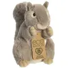 Aurora Pluche knuffel dier - eekhoorn - lichtbruin - 20 cm - bosdieren knuffel thema