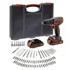 Black & Decker BDC718AS2O Perceuse visseuse s fil 18V 2 accus accessoi...