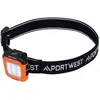 lampe de casquette led multifonction rechargeable par usb - orange/noi...