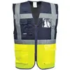Portwest Paris C276YNRM Gilet exécutif Jaune/bleu marine Taille M