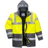 Parka Haute Visibilité Portwest Bicolore Traffic - Jaune/Gris L