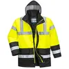 Parka Haute Visibilité Portwest Bicolore Traffic - Jaune/Noir L