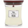 WoodWick Bougie jarre parfumée moyenne WoodWick, White Teak