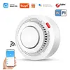 PRUMYA Detecteur de fumée version WiFi Conforme à la norme européenne EN14604 Portée de Transmission de 20m carrés Surveillance à distance