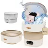 PRUMYA Lave Linge Portable - Mini Lave Linge Pliable 15L - 22W - 3 Modes De Nettoyage - Adapté Aux Petits Vêtements