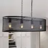 Searchlight FISHNET Hanglamp 4 Lichts Zwart Messing