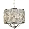 Searchlight BIJOU Hanglamp 5 Lichts Kristal Chroom