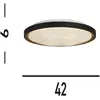 Searchlight Satellite Plafonnier LED, noir avec diffuseur effet étoile