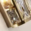 Searchlight BIJOU Wandlamp 2 Lichts Kristal Messing