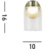 SEARCHLIGHT HIGHBALL 1L Applique Led SDB IP44 CLII métal laiton satine...