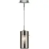 SEARCHLIGHT Suspension 1 ampoule Duo2 en chrome et verre