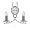 SEARCHLIGHT Applique 2 ampoules Ascona, en chrome et verre