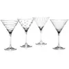 Mikasa Cheers Verres À Martini, Set De 4, 290 Ml, Argenté