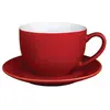 Olympia Lot de 12 tassesà cappuccino en porcelaine Rouge 340 ml