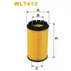 Wix Filtre A Huile Wix Wl7412