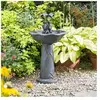 SMART SOLAR Fontaine solaire bain d'oiseaux Duo de Grenouilles