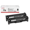 Canon 718 Black - pack de 2 - noir - originale - cartouche de toner