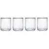 Mikasa Sorrento Verres à pied en cristal strié avec bord doré et forme...