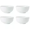 Mikasa krijt 4-delige porseleinen graankom set, 14cm, wit