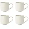 Mikasa Cranborne 4-delige aardewerk mokken set, 320ml, Crème