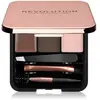 Makeup Revolution, Kit de sculpture des sourcils, foncé, 2,2g