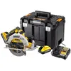 DeWALT Outillage Scie circulaire sans fil 18 V, 2 batteries 5,0 Ah DCS...