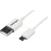 StarTech.com 1m White Micro USB Cable - A to Micro B - câble USB - 1 m