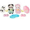 2 Figurines Sylvian Families Le duo des bébés en habits de pluie