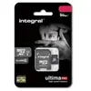 Carte Mémoire INTEGRAL MicroSDXC 128 Go CL10 UHS 1 U1 90 MB-S + Adaptateur SD