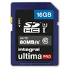 Integral UltimaPro - carte mémoire flash - 16 Go - SDHC UHS-I