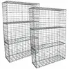 Lot de 6 Paniers de Gabions Argentés en Acier Galvanisé pour Projets d...