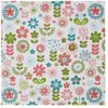 Homescapes Retro bloemenkatoenstof - bloemmotief verkocht per meter, 150 cm breed