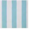 Homescapes Blauw en Wit Gestreepte Katoenen Stof - Verkocht per meter brede strepen, 150 cm breed