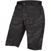 Endura Hummvee II Short de cyclisme baggy avec doublure pour homme, Noir camouflage, Taille S
