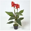 Arbre artificiel Balisier en pot, 90 cm - Homescapes