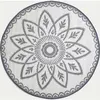 Homescapes Homescapes Henna Mandala-patroon rond buitentapijt 180 cm