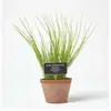 Plante aromatique artificielle en pot, Ciboulette - Homescapes