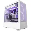 NZXT H5 Flow Blanc - Boîtier moyen tour compact avec fenêtre latérale en verre trempé