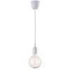 PRIVATEFLOOR Lampe Ampoule Pendante Edison - Silicone Blanc